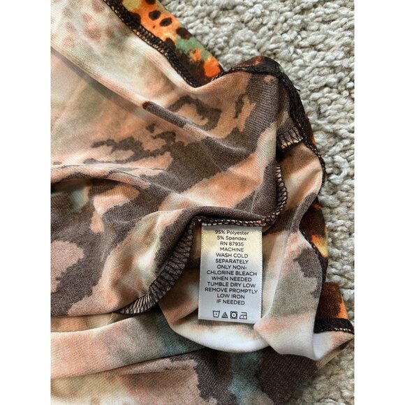 Susan Graver Womens Animal Print Tunic Top Size 3X Tiger Leopard - Picture 7 of 7